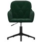 vidaXL Sillas de comedor giratorias 2 unidades terciopelo verde oscuro vidaXL Sillas de comedor giratorias 2 unidades terciopelo verde oscuro