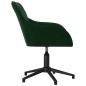 vidaXL Sillas de comedor giratorias 2 unidades terciopelo verde oscuro vidaXL Sillas de comedor giratorias 2 unidades terciopelo verde oscuro
