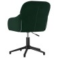 vidaXL Sillas de comedor giratorias 2 unidades terciopelo verde oscuro vidaXL Sillas de comedor giratorias 2 unidades terciopelo verde oscuro