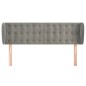 vidaXL Cabecero de terciopelo gris claro 147x23x78/88 cm vidaXL Cabecero de terciopelo gris claro 147x23x78/88 cm