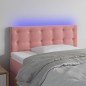 vidaXL Cabecero con LED de terciopelo rosa 100x5x78/88 cm vidaXL Cabecero con LED de terciopelo rosa 100x5x78/88 cm