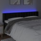 vidaXL Cabecero con LED de terciopelo negro 163x16x78/88 cm vidaXL Cabecero con LED de terciopelo negro 163x16x78/88 cm