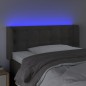 vidaXL Cabecero con LED de terciopelo gris oscuro 103x16x78/88 cm vidaXL Cabecero con LED de terciopelo gris oscuro 103x16x78/88 cm