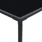 vidaXL Mesa alta de jardín ratán sintético y vidrio negro 70x70x110 cm vidaXL Mesa alta de jardín ratán sintético y vidrio negro 70x70x110 cm