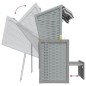 vidaXL Silla Strandkorb con cojines ratán sintético madera gris blanco vidaXL Silla Strandkorb con cojines ratán sintético madera gris blanco