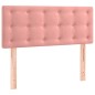 vidaXL Cama box spring colchón y LED terciopelo rosa 120x200 cm vidaXL Cama box spring colchón y LED terciopelo rosa 120x200 cm