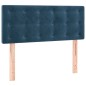 vidaXL Cama box spring colchón y LED terciopelo azul oscuro 100x200 cm vidaXL Cama box spring colchón y LED terciopelo azul oscuro 100x200 cm