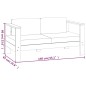 vidaXL Muebles de jardín madera maciza 5 pzas con cojines gris oscuro vidaXL Muebles de jardín madera maciza 5 pzas con cojines gris oscuro