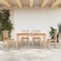 vidaXL Juego de comedor para jardín 5 piezas madera maciza de teca vidaXL Juego de comedor para jardín 5 piezas madera maciza de teca