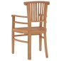vidaXL Juego de comedor de jardín 7 piezas madera maciza de teca vidaXL Juego de comedor de jardín 7 piezas madera maciza de teca