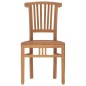 vidaXL Juego de comedor para jardín 5 piezas madera maciza de teca vidaXL Juego de comedor para jardín 5 piezas madera maciza de teca