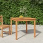 vidaXL Mesa de comedor de jardín madera maciza de teca 85x85x75 cm vidaXL Mesa de comedor de jardín madera maciza de teca 85x85x75 cm