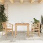 vidaXL Juego de comedor para jardín 3 pzas madera maciza de teca vidaXL Juego de comedor para jardín 3 pzas madera maciza de teca