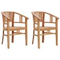 vidaXL Juego de comedor para jardín 3 pzas madera maciza de teca vidaXL Juego de comedor para jardín 3 pzas madera maciza de teca