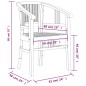 vidaXL Juego de comedor para jardín 3 pzas madera maciza de teca vidaXL Juego de comedor para jardín 3 pzas madera maciza de teca