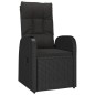 vidaXL Set de comedor de jardín 9 pzas y cojines ratán sintético negro vidaXL Set de comedor de jardín 9 pzas y cojines ratán sintético negro
