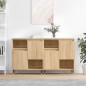 vidaXL Aparadores 2 piezas madera contrachapada color roble sonoma vidaXL Aparadores 2 piezas madera contrachapada color roble sonoma