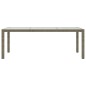 vidaXL Mesa jardín vidrio templado ratán sintético gris 190x90x75 cm vidaXL Mesa jardín vidrio templado ratán sintético gris 190x90x75 cm