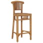 vidaXL Set mesa y sillas de bar de jardín 3 pzas madera maciza de teca vidaXL Set mesa y sillas de bar de jardín 3 pzas madera maciza de teca