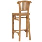 vidaXL Set mesa y sillas de bar de jardín 3 pzas madera maciza de teca vidaXL Set mesa y sillas de bar de jardín 3 pzas madera maciza de teca