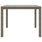 vidaXL Mesa jardín vidrio templado ratán sintético gris 190x90x75 cm vidaXL Mesa jardín vidrio templado ratán sintético gris 190x90x75 cm