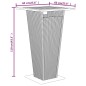vidaXL Mesa bar y taburetes jardín 3 pzas madera acacia ratán PE negro vidaXL Mesa bar y taburetes jardín 3 pzas madera acacia ratán PE negro
