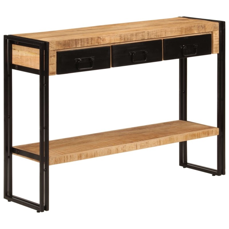 vidaXL Mesa consola madera maciza de mango 110x30x76 cm vidaXL Mesa consola madera maciza de mango 110x30x76 cm