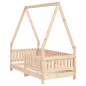 vidaXL Estructura de cama para niños madera maciza de pino 70x140 cm