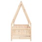 vidaXL Estructura de cama para niños madera maciza de pino 70x140 cm