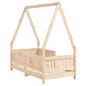 vidaXL Estructura de cama para niños madera maciza de pino 70x140 cm