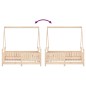 vidaXL Estructura de cama para niños madera maciza de pino 70x140 cm