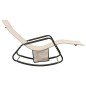 vidaXL Tumbona de acero y tela textilene crema vidaXL Tumbona de acero y tela textilene crema