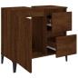 vidaXL Armario de baño madera contrachapada marrón roble 65x33x60 cm vidaXL Armario de baño madera contrachapada marrón roble 65x33x60 cm