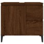 vidaXL Armario de baño madera contrachapada marrón roble 65x33x60 cm vidaXL Armario de baño madera contrachapada marrón roble 65x33x60 cm