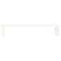 vidaXL Soporte de monitor madera maciza de pino blanco 50x27x10 cm