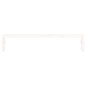 vidaXL Soporte de monitor madera maciza de pino blanco 50x27x10 cm