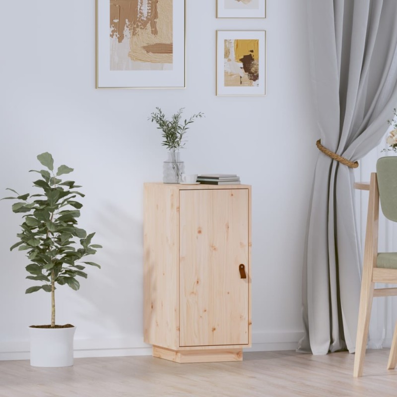 vidaXL Aparador de madera maciza de pino 34x40x75 cm