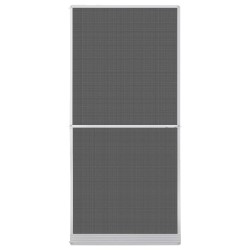 vidaXL Mosquitera con bisagras para puertas blanca 100x215 cm