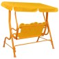vidaXL Banco balancín para niños tela amarillo 115x75x110 cm vidaXL Banco balancín para niños tela amarillo 115x75x110 cm