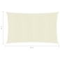 vidaXL Toldo de vela crema HDPE 160 g/m² 5x8 m vidaXL Toldo de vela crema HDPE 160 g/m² 5x8 m