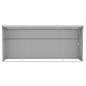 vidaXL Cobertizo jardín pared acero galvanizado marrón 118x382x178 cm