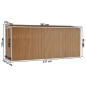 vidaXL Cobertizo jardín pared acero galvanizado marrón 118x382x178 cm