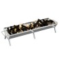 vidaXL Bandeja para barbacoa acero inoxidable plateado 158x42x31 cm vidaXL Bandeja para barbacoa acero inoxidable plateado 158x42x31 cm