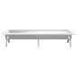 vidaXL Bandeja para barbacoa acero inoxidable plateado 158x42x31 cm vidaXL Bandeja para barbacoa acero inoxidable plateado 158x42x31 cm