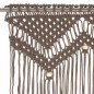 vidaXL Cortina de macramé algodón gris taupé 140x240 cm vidaXL Cortina de macramé algodón gris taupé 140x240 cm