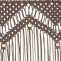 vidaXL Cortina de macramé algodón gris taupé 140x240 cm vidaXL Cortina de macramé algodón gris taupé 140x240 cm