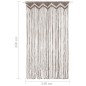 vidaXL Cortina de macramé algodón gris taupé 140x240 cm vidaXL Cortina de macramé algodón gris taupé 140x240 cm