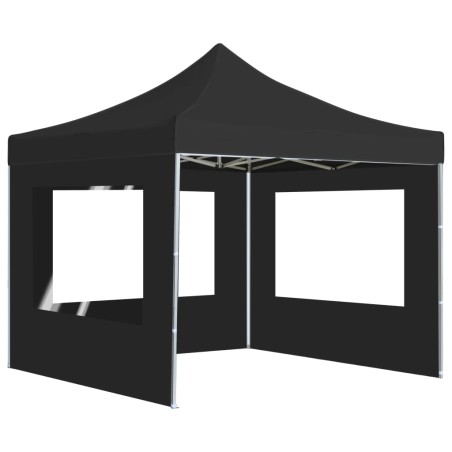 vidaXL Carpa plegable profesional con paredes aluminio antracita 3x3 m