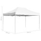 vidaXL Carpa plegable profesional de aluminio blanca 4,5x3 m