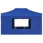 vidaXL Carpa plegable profesional con paredes aluminio azul 4,5x3 m